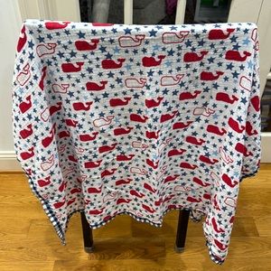 Vineyard Vines Red, White & Blue Swaddle Blanket